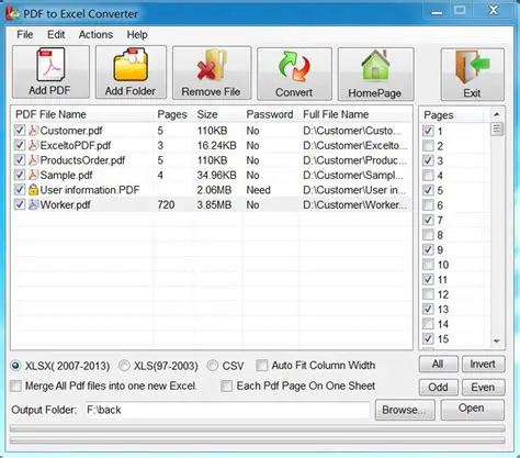 Key Features of EEPDF PDF to Excel Converter