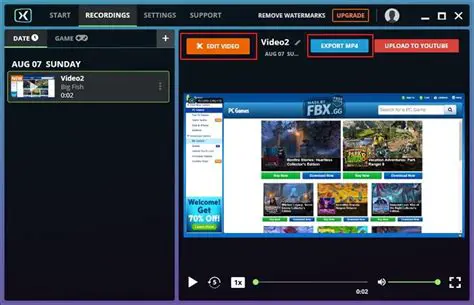 Key Features of FBX Game Recorder