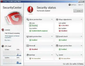 Key Features of G Data TotalSecurity 2014