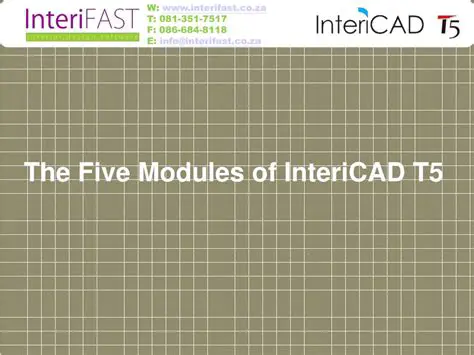 Key Features of InteriCAD T5