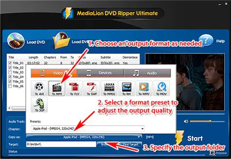 Key Features of MediaLion DVD Ripper