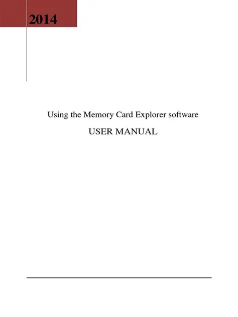 Key Features of Memory Card Explorer Demo
