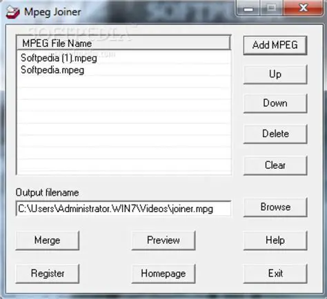 Key Features of MPEG Joiner