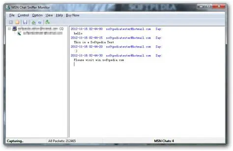 Key Features of MSN Chat Monitor