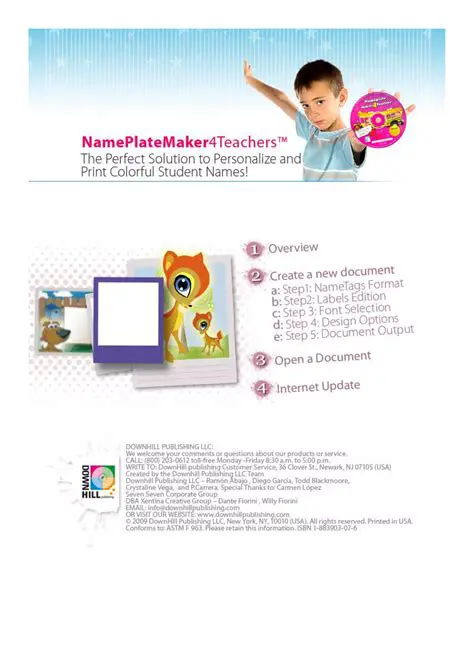 Key Features of Name Plate Maker 4 Teachers