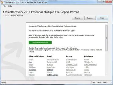 Key Features of OfficeRecovery 2014 Ultimate