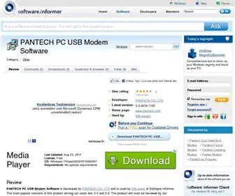 Key Features of PANTECH PC USB Modem Software