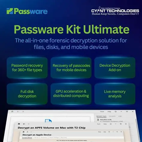 Key Features of Passware Kit Professional