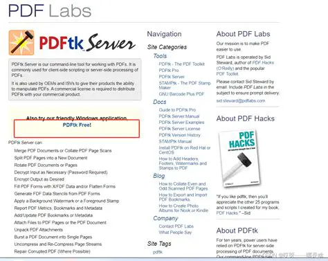 Key Features of PDFtk Server