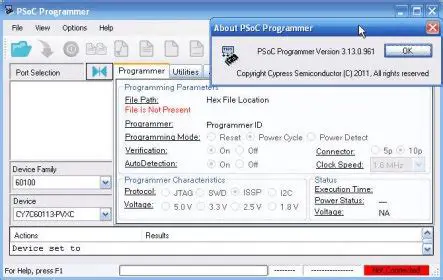 Key Features of PSoC Programmer
