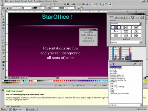 Key Features of StarOffice