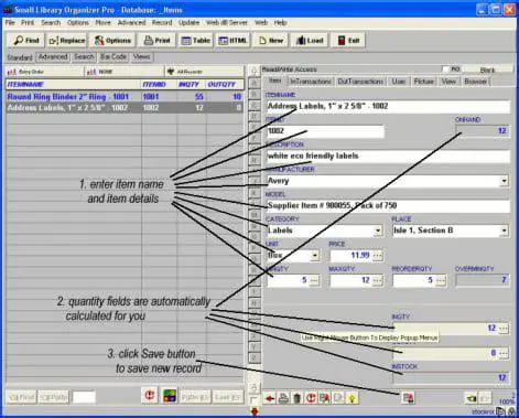 Key Features of Stockroom Organizer Pro