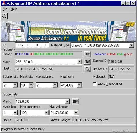 Key Features of the Advanced IP Address Calculator