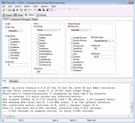 Key Features of the LPSolve IDE