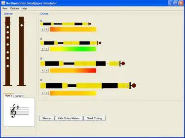 Key Features of the Northumbrian Smallpipes Simulator