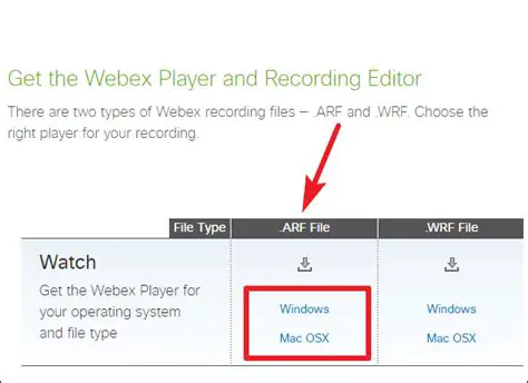 Key Features of the WebEx Network Recording Player