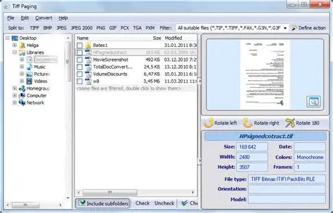 Key Features of Tiff Paging