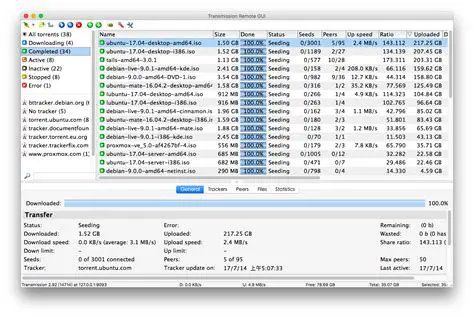 Key Features of Transmission Remote GUI