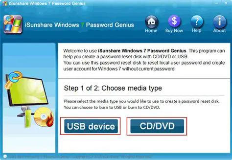 Key Features of Windows 7 Password Genius