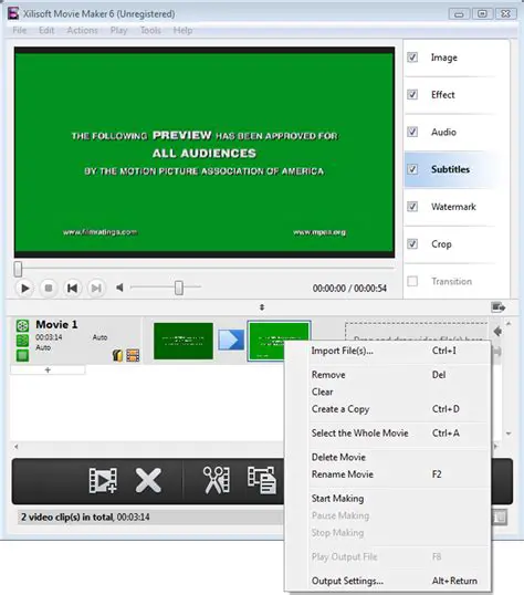 Key Features of Xilisoft Movie Maker