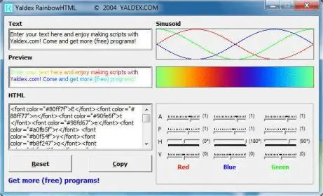 Key Features of Yaldex RainbowHTML