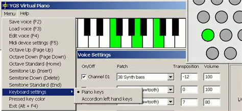 Key Features of YGS Virtual Piano