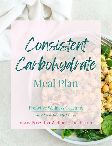 Key Principles of the Consistent Carbohydrate Diet