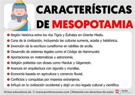 La influencia de la cultura Mesopotamia en la historia es incalculable