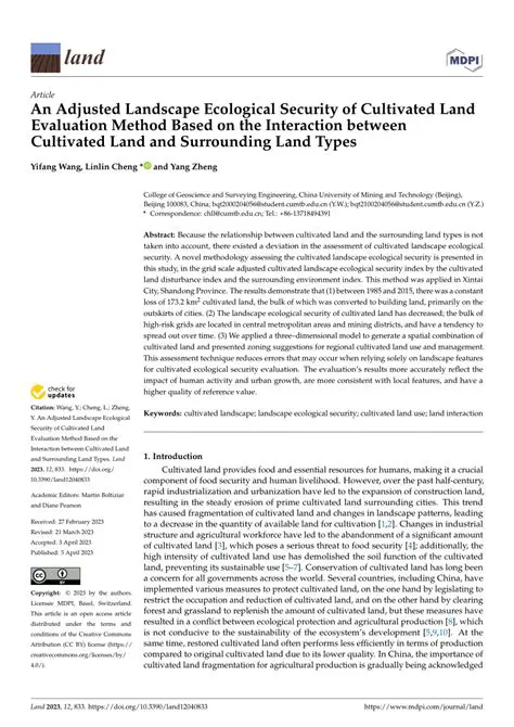 Land Evaluation Methodology