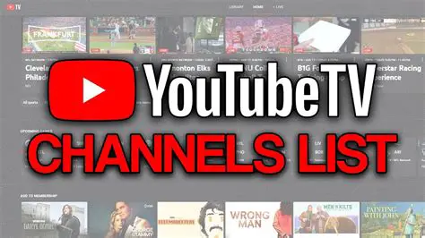 Live events and TV channels