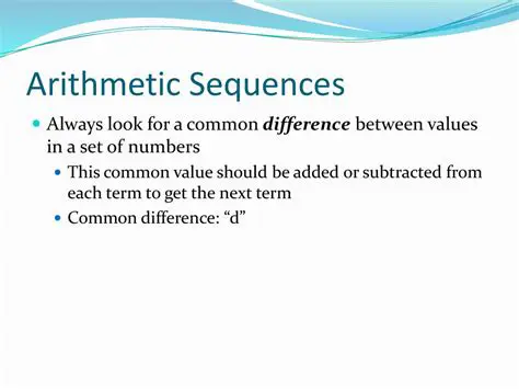 Look for a common difference