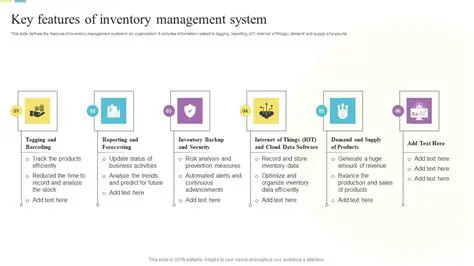 Main Features of Swellog Inventory