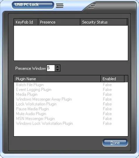Main Features of USB PC Lock