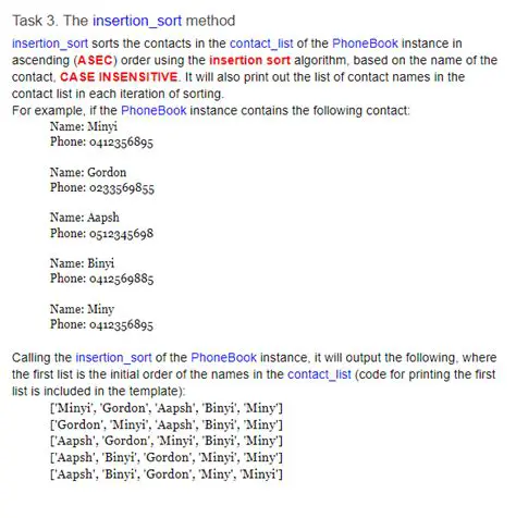 Main Possibilities of PhoneBook