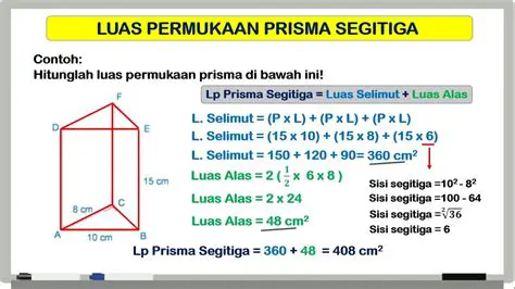 Menghitung Luas Permukaan Prisma Segitiga