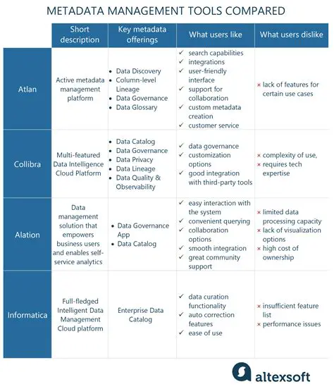 Metadata management system limitations