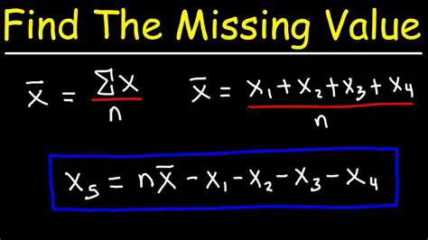 Method for Finding Missing Values