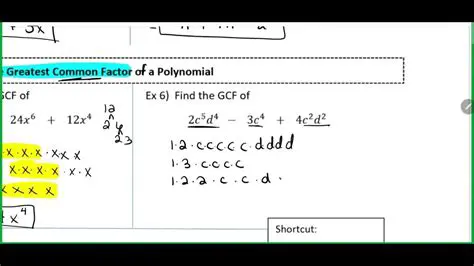 Methods for Finding the GCF of a Polynomial