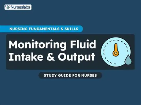 Monitor fluid intake and elimination