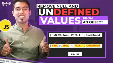 Not checking for null or undefined values