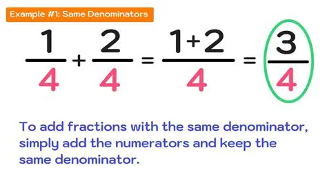 Not combining the fractions