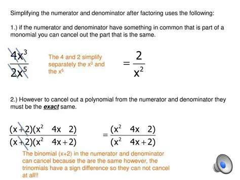 Not multiplying the numerators and denominators separately