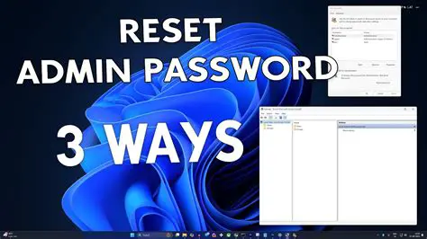 Official Methods for Username and Password Reset