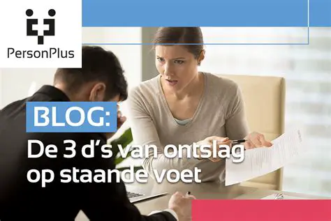 Ontslag op Staande Voet: Wat U Moet Weten Over Direct Ontslag