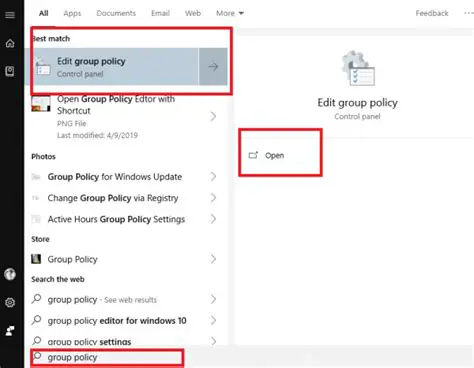 Open the Group Policy Editor