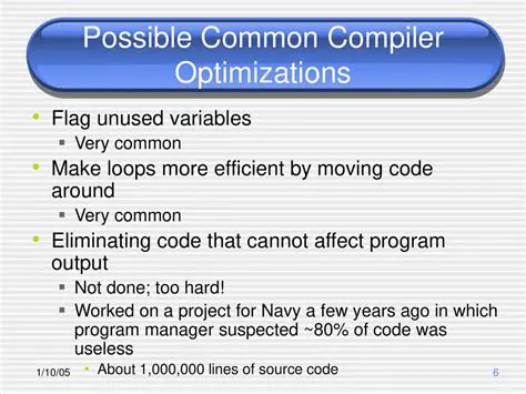 Optimization and Unused Variables