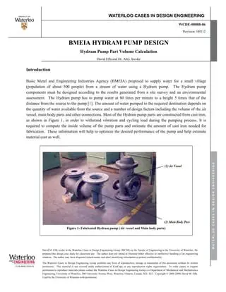 Optimize the design and setting of hydram pumps