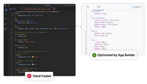 Optimized Hand Code Quality Pages