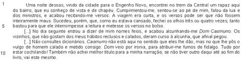 Os Eventos Narrados no Trecho