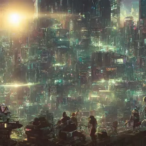 Overlooking the composition